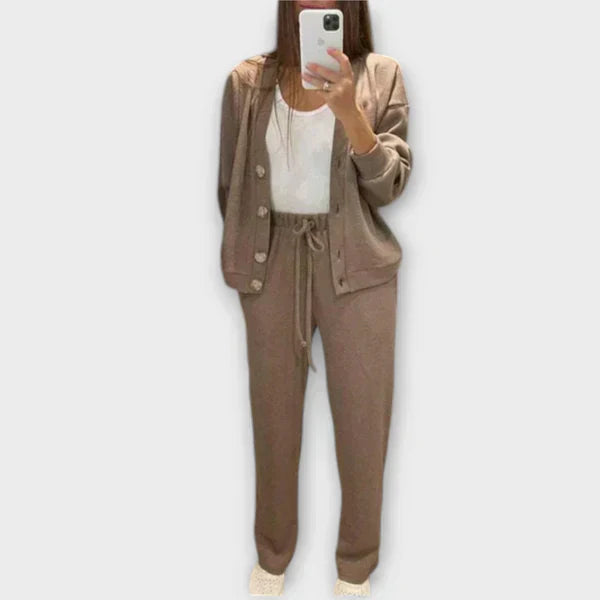 Danutė Komplet za Prosti Čas: Bluza z Dolgimi Rokavi in Hlače