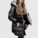 Élise™ | Elegantni zimski plašč s kapuco in podlogo