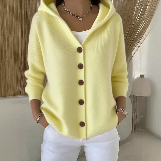 Zara | Trendi pleten pulover s kapuco