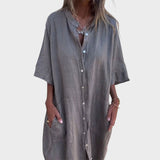 Blanka - Elegant Casual Shirt Dress