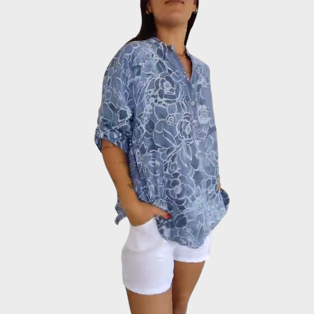 Bernarda - Bluza s sodobnim vzorcem
