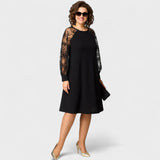 Danijela - Elegantna Obleka s Čipkastim Detaljima