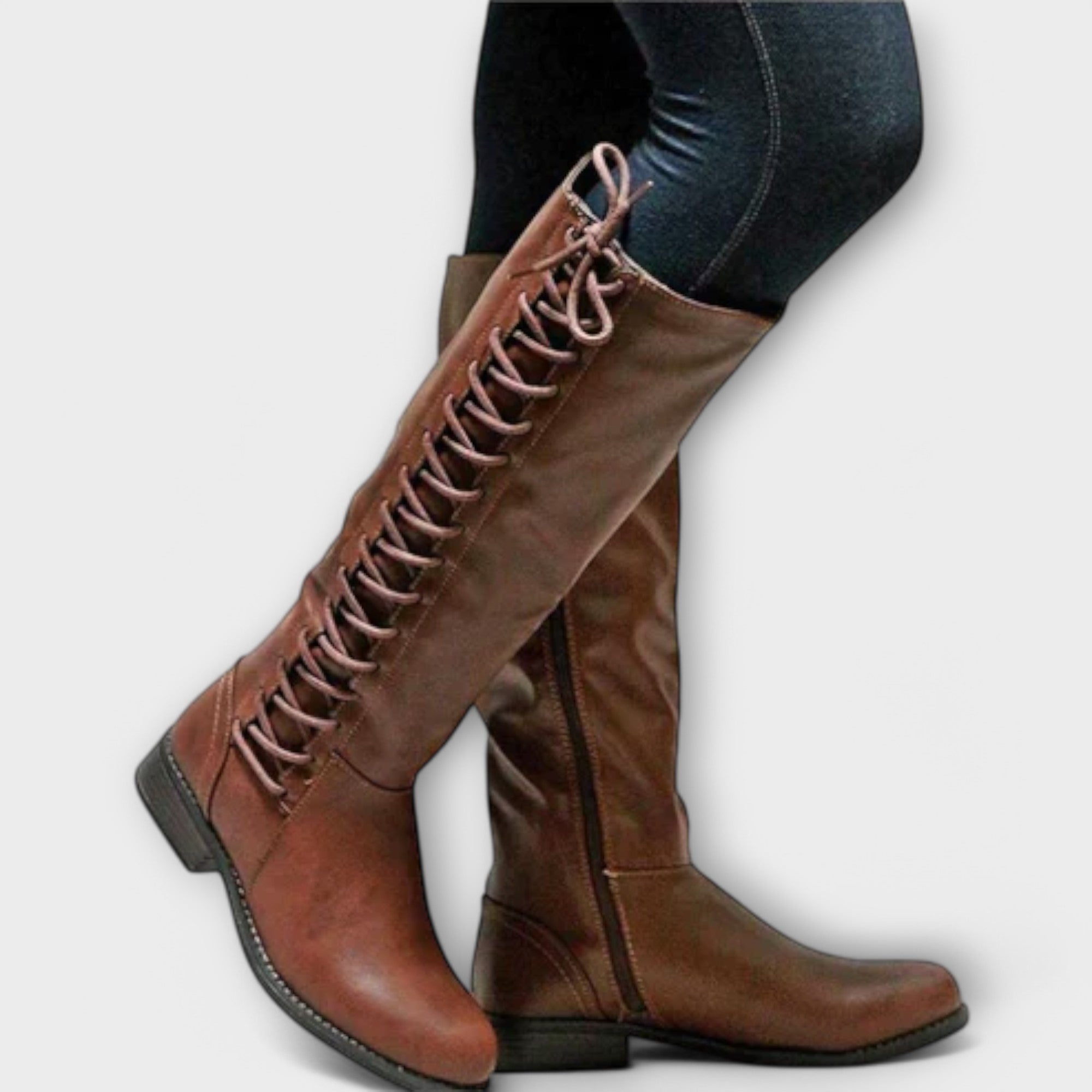 Karla - Elegantni škornji s vezalkami