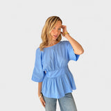 Margareta – Elegantna Bluza z Ovratnikom