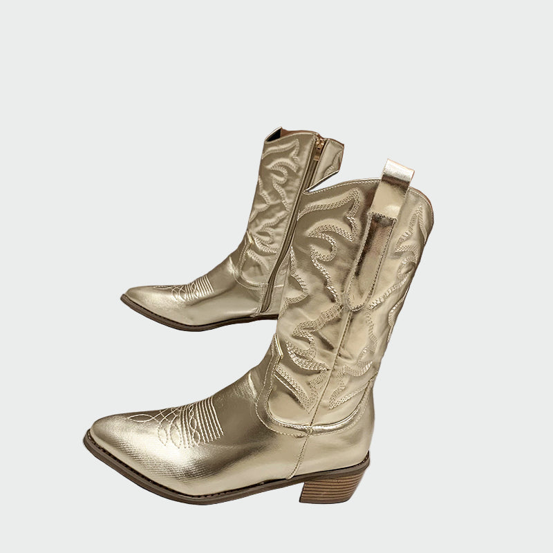 Cveta - Denim Jeans with Metal Accents