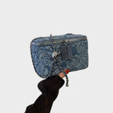 Ksenija - Denim Floral Tote Bag