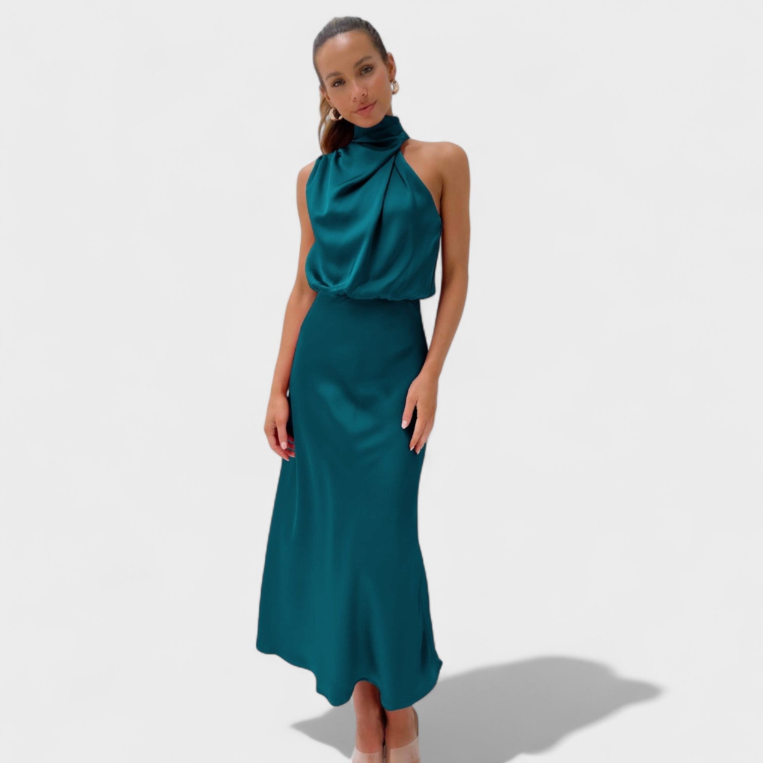 Alda - Elegant Satin Dress