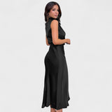 Alda - Elegant Satin Dress