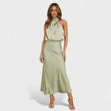 Alda - Elegant Satin Dress