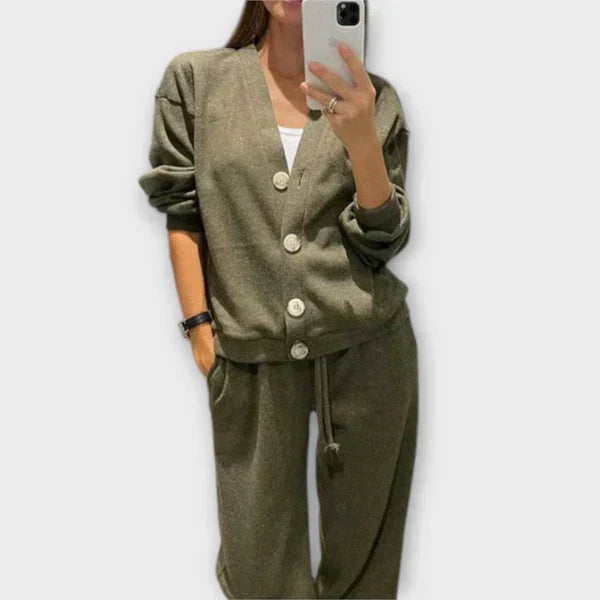 Danutė Komplet za Prosti Čas: Bluza z Dolgimi Rokavi in Hlače