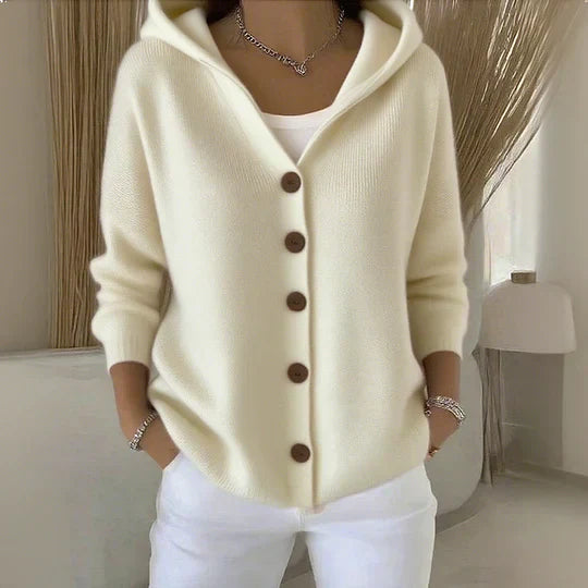 Zara | Trendi pleten pulover s kapuco