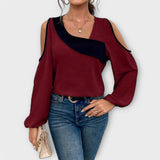 Anica - Bluza s kvadratnim dekolteom