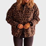 Brina – Elegantni jopič z leopardjim vzorcem