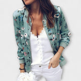 Kaelin - Eleganten Bomber Jakna z Rožami