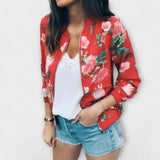 Kaelin - Eleganten Bomber Jakna z Rožami