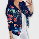 Kaelin - Eleganten Bomber Jakna z Rožami