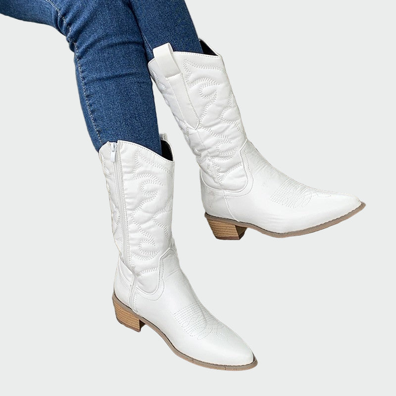 Cveta - Denim Jeans with Metal Accents