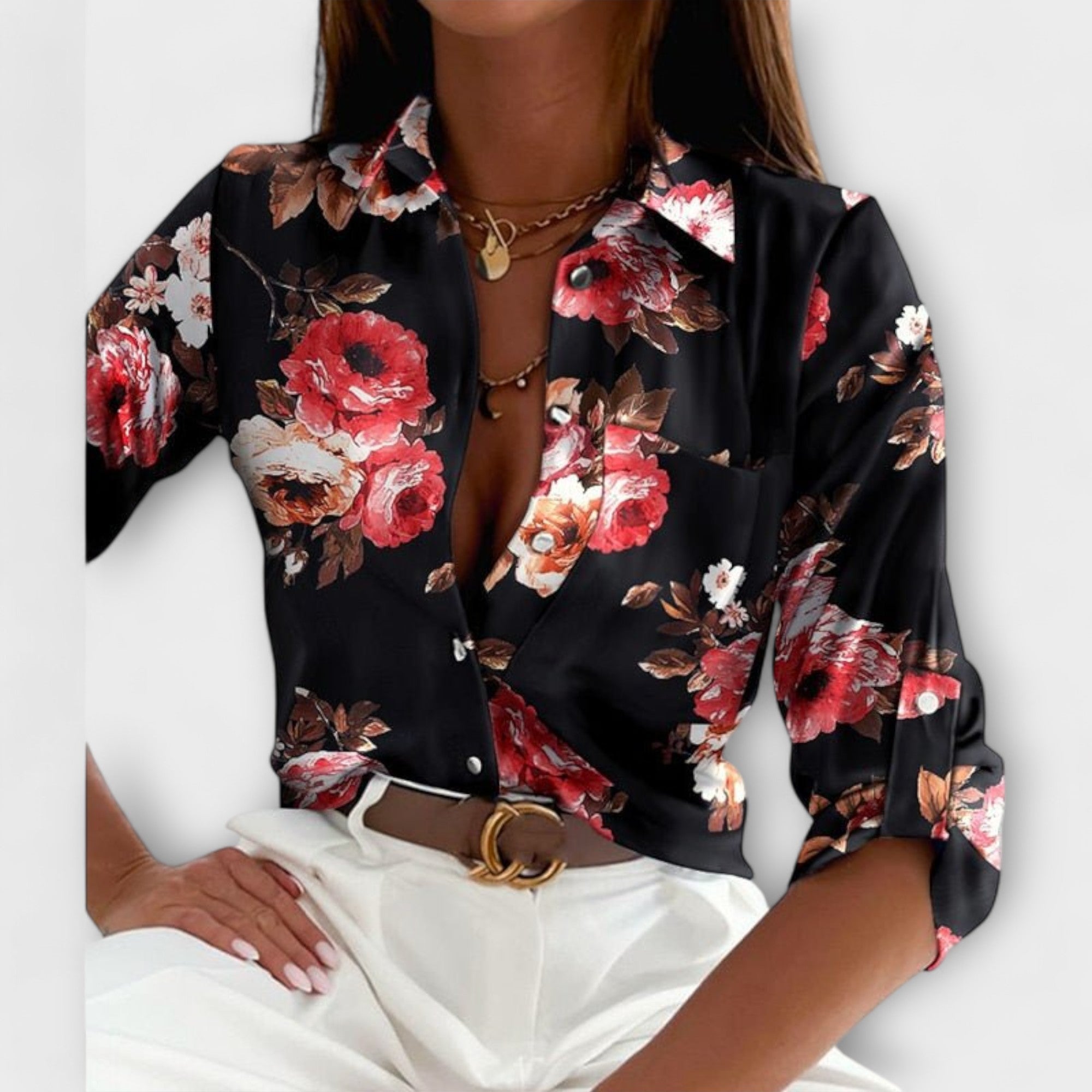 Ljubomira – Elegantna Geometrijska Bluza